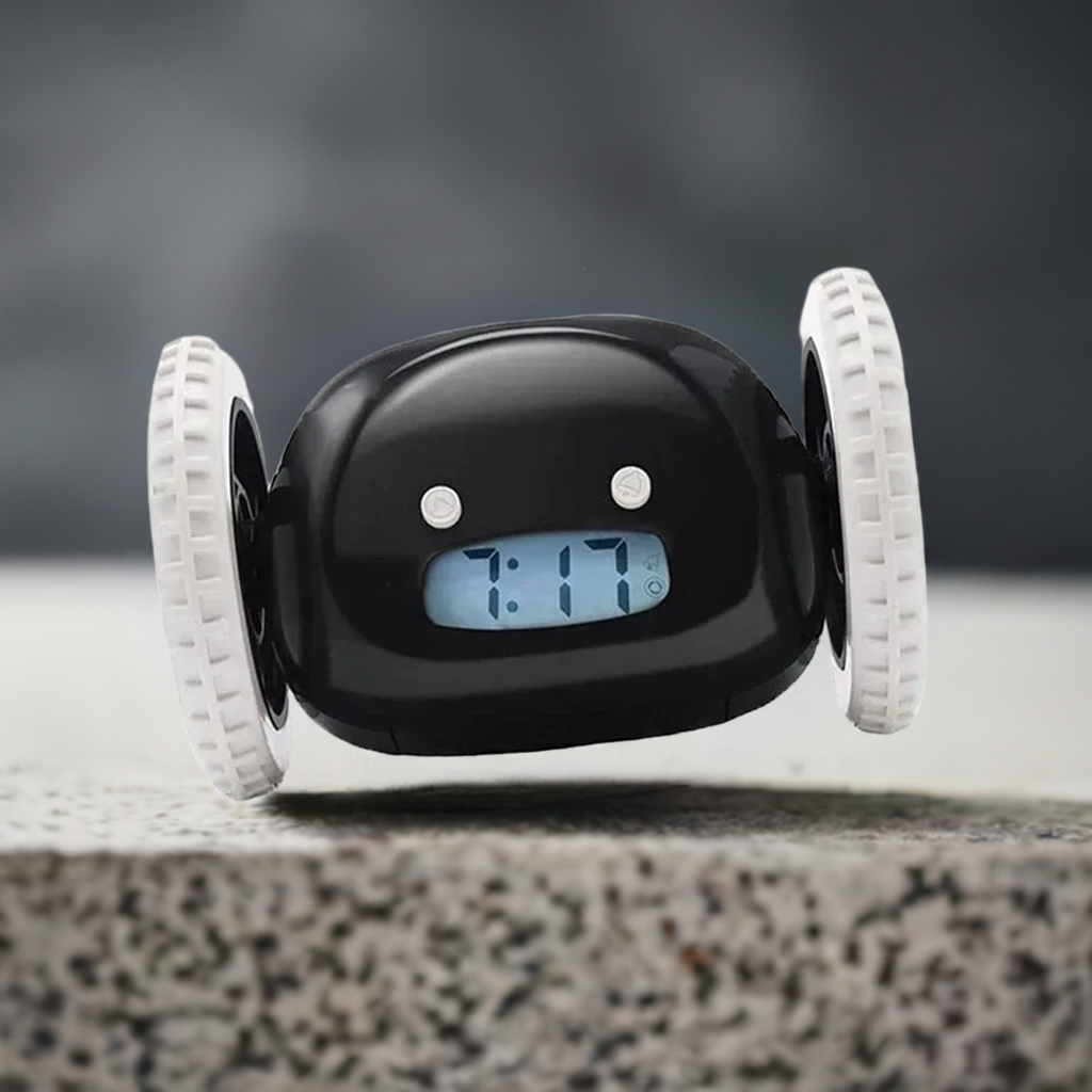 CLOCKY Alarm Clock on Wheels